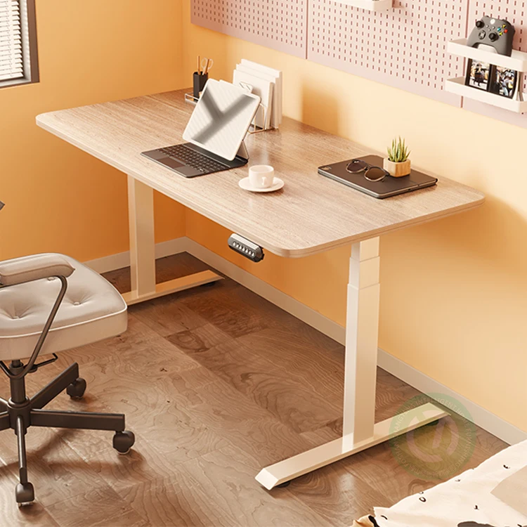 Electric Office Desk Convertible Ergonomic Metal Strong Smart Sit To Stand Up Lifting Column Computer Adjustable Height Table