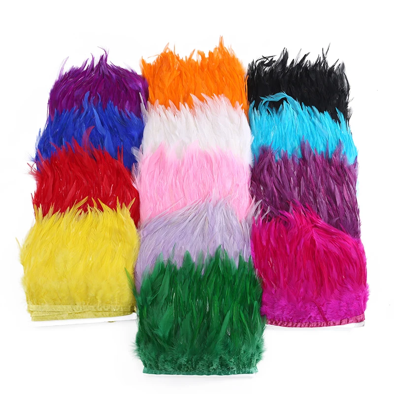 10M 10-15CM Saddle Pheasant Feather Trim Craft Band Tassel For Handicrafts Sewing Accessories Party Costume Plumes Decoration