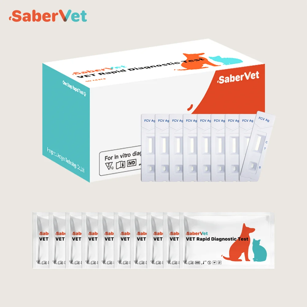 One step medical diagnostic FCV Ag test Feline Calicivirus Antigen Rapid Test diagnostic kit for cat