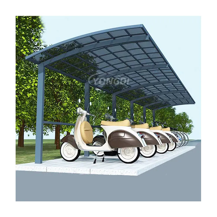 Modern Garden Shelter Voiture Parking Tettoia Canopy Aluminum Cochera Rv Car Porch Double Carport