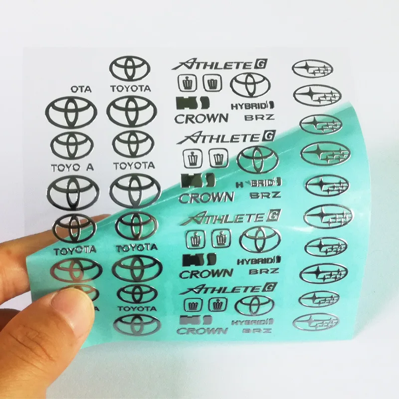 Manufacturer Custom Metal Nickel Sticker Silver and Gold Thin Label