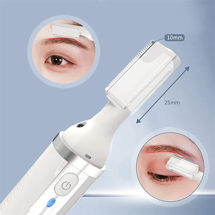 USB Hair Trimmer  for Nose, Ear, Neckline, Eyebrow, & Other Detailing Rinseable Blades for Hygienic Grooming & Easy