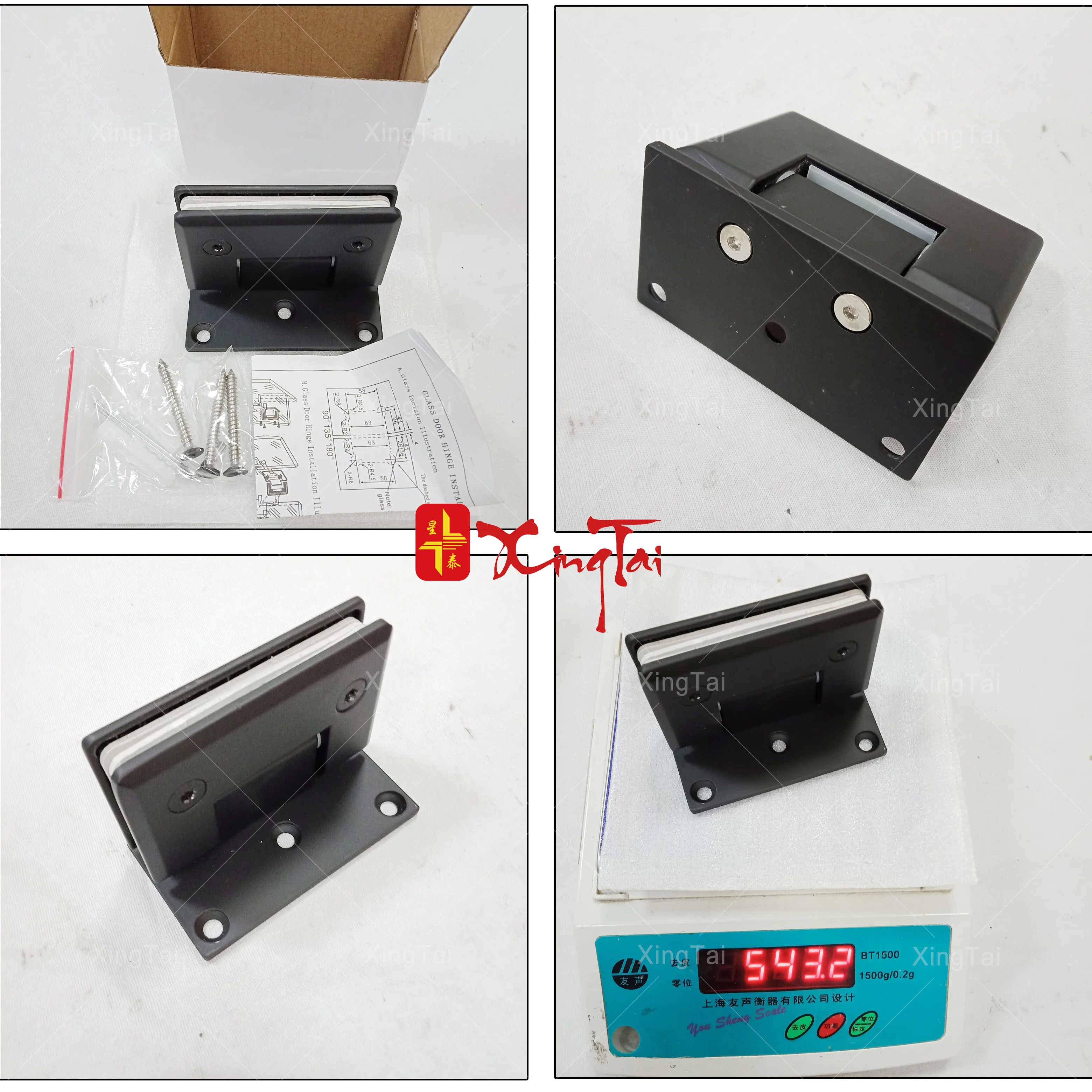 glass door hinge fix clip high quality shower hinge