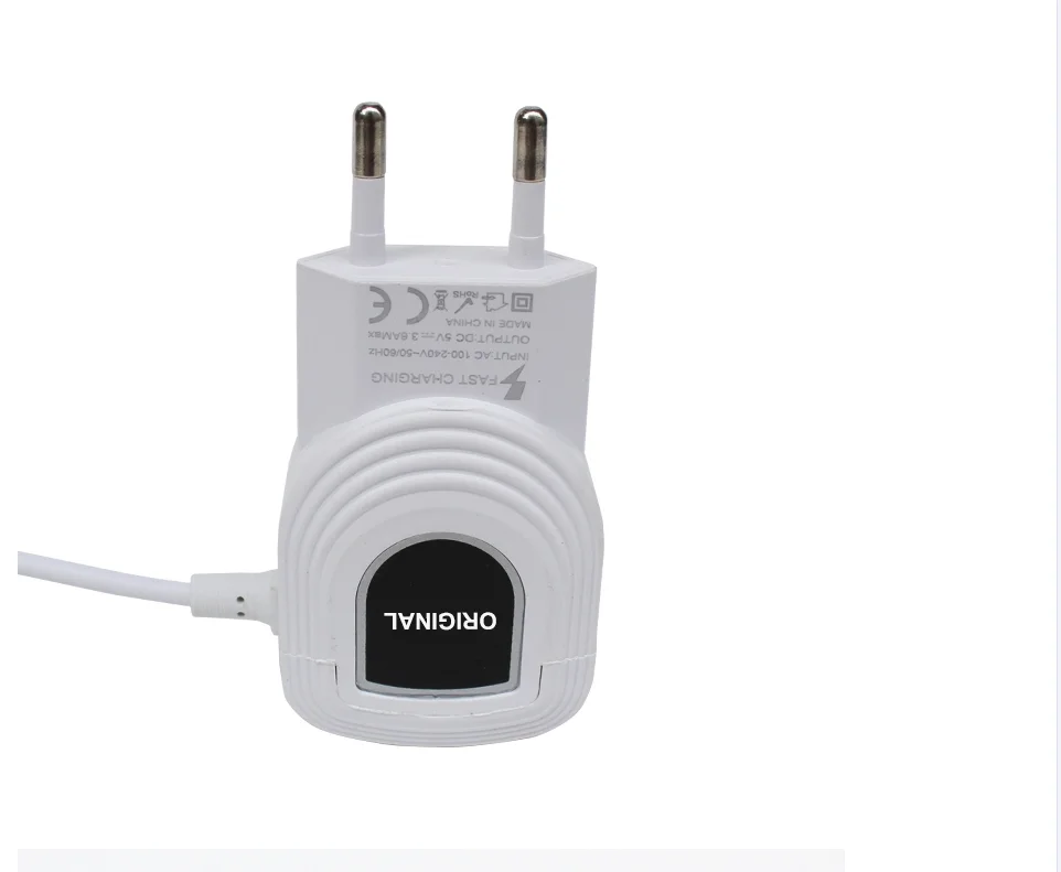 
Universal travel adapter semicircle V8 android micro USB smart mobile phone charger with cable US EU 