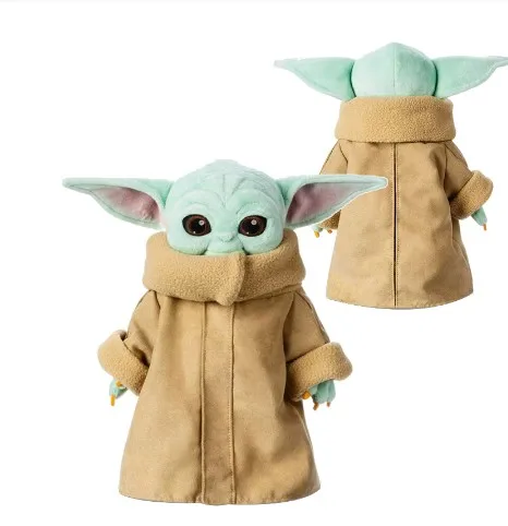 30cm Baby Yoda Plush Dolls The Mandalorian  Child Grogu Action Figure Doll Toys Cute Cartoon Plush Dolls Gifts
