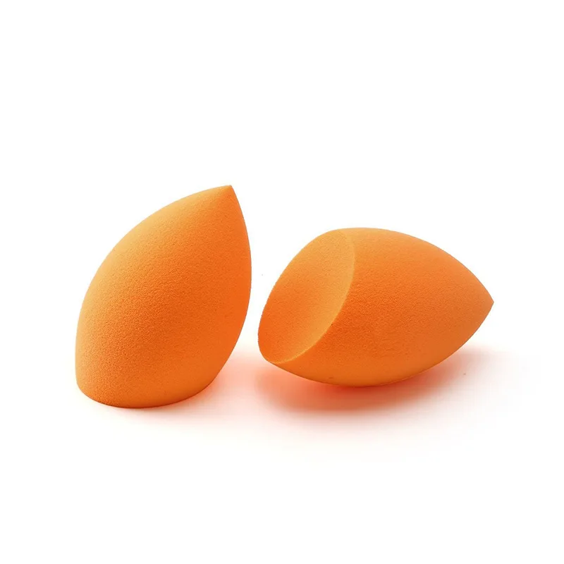 High quality Super Soft orange Makeup Sponge Cosmetic Beauty Powder Puff Blender Wholesale Private Label Packaging Custom Logo