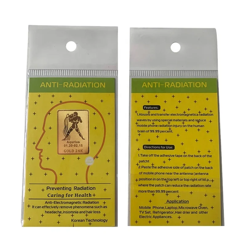 5G Anti radiation sticker for laptop anti radiation negative ions sticker paper anti radiation quantum shield sticker emf block