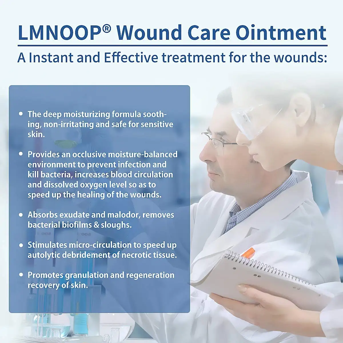 Lmnoop Wound Care Bandages Cold Laser Healing Apparatus Ointment Alginate Bed Sore Cream For Adults