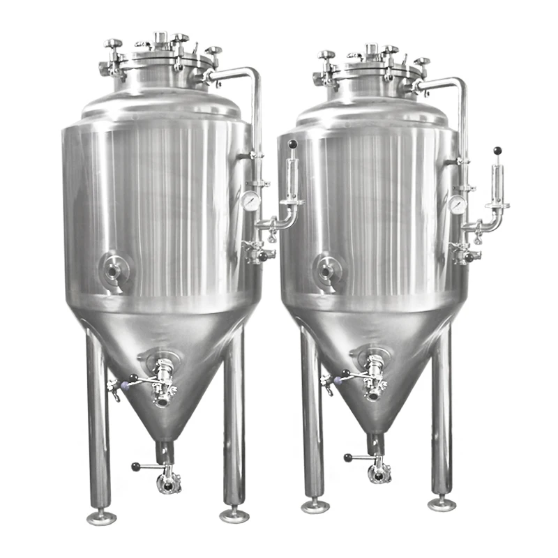 50l 100l 200l 300l 400l 500l 600l 800l 1000l stainless steel jacketed conical beer fermenter tank