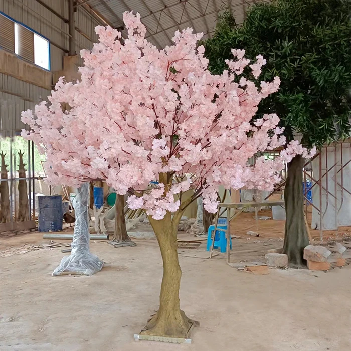 8 Ft Large Outdoor Pink Artificial Sakura Tree Cherry Blossom Flower Trees For Sale