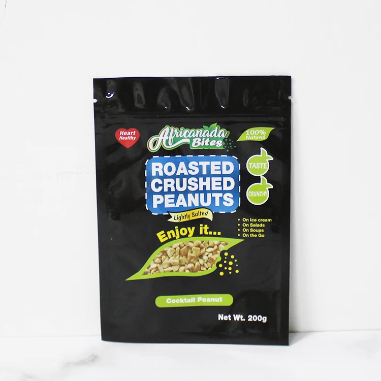 Insulated Zipper Bag 3 Side Sealing Low Moq Three Seal Sealed Flat Pouch Packaging With Window Digital Printed