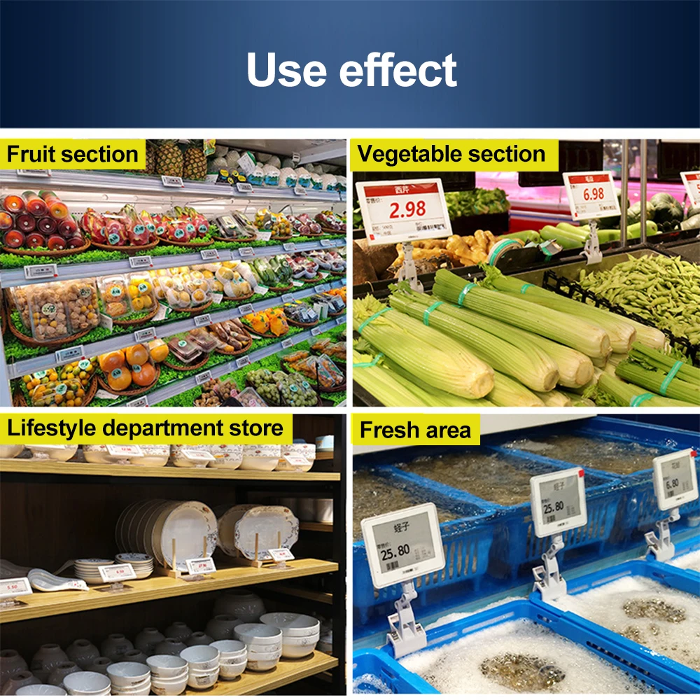Supermarket Fresh Convenience Store Shelves Smart Electronic Price Tag Esl Price Ink Screen 4.2 Inches E Ink Shelf Label Display
