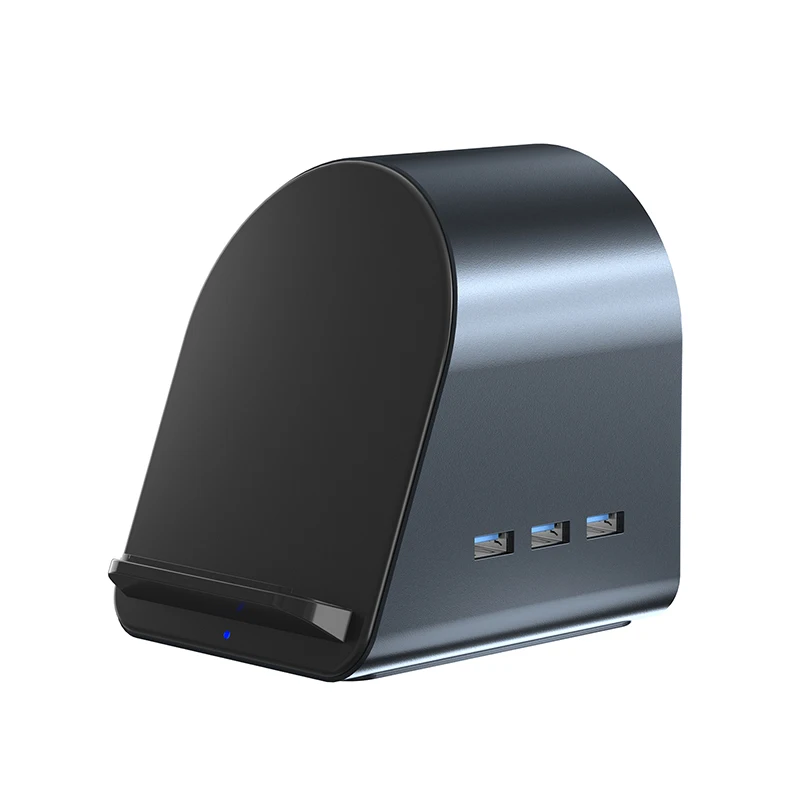 10 in 1 type c multifunctional hub Fast charging USB3.0 RJ45 1000Mbps PD100W wireless charging  Laptop Converter