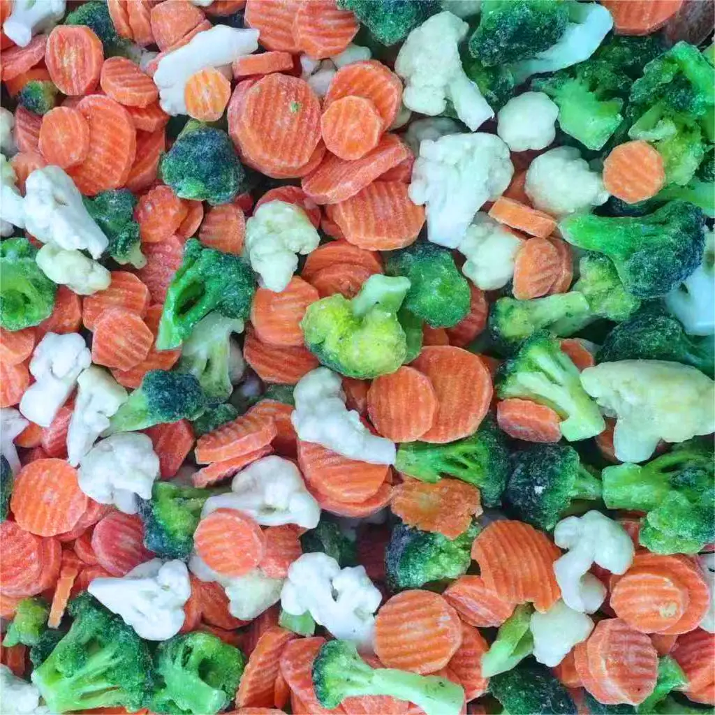 mixed vegetables broccoli white cauliflower carrot slices frozen mixed california