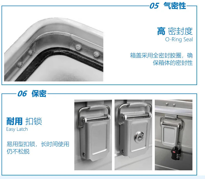 Custom Alu Box Aluminum Storage Transport Boxes Large Tool Case Container