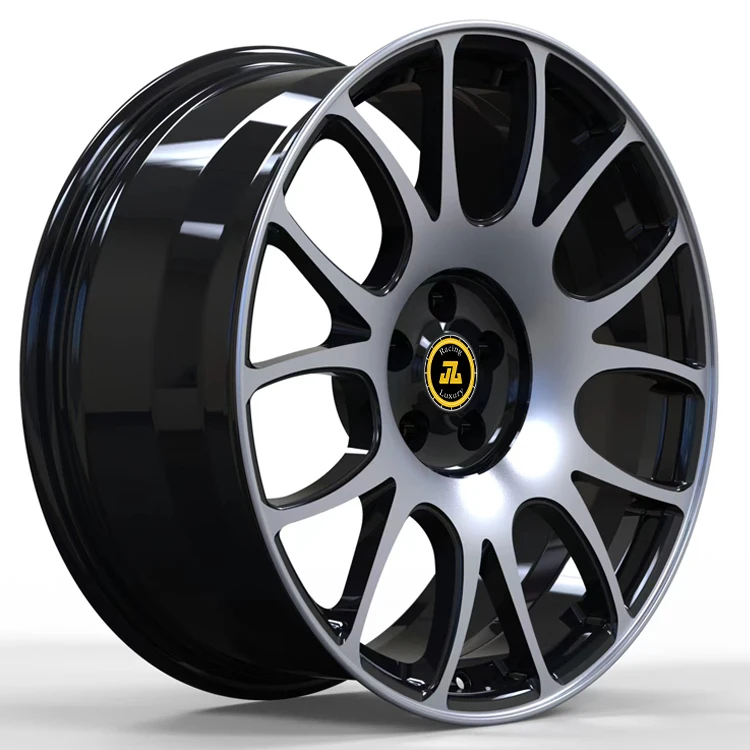 Jiangzao hot sale forged wheels 17 18 19 20 21 22 23 24 inch 5x112 5x120 size gloss black machined face for car