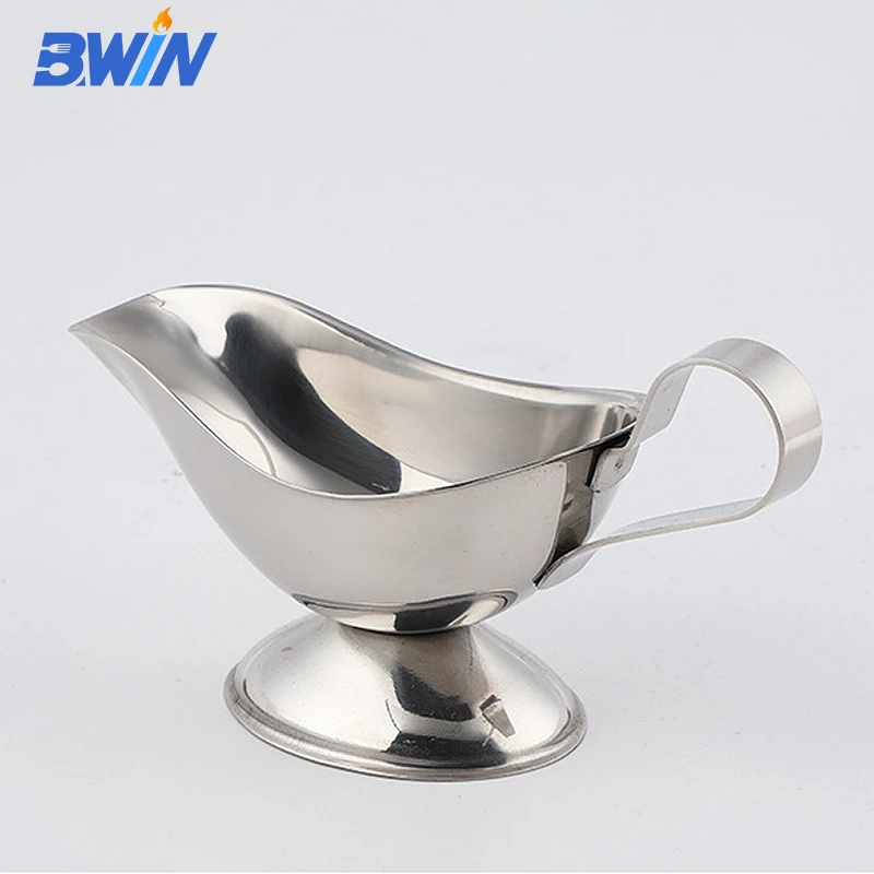 Restaurant Food Service 3oz. Stainless Steel Sauce Gravy Boat