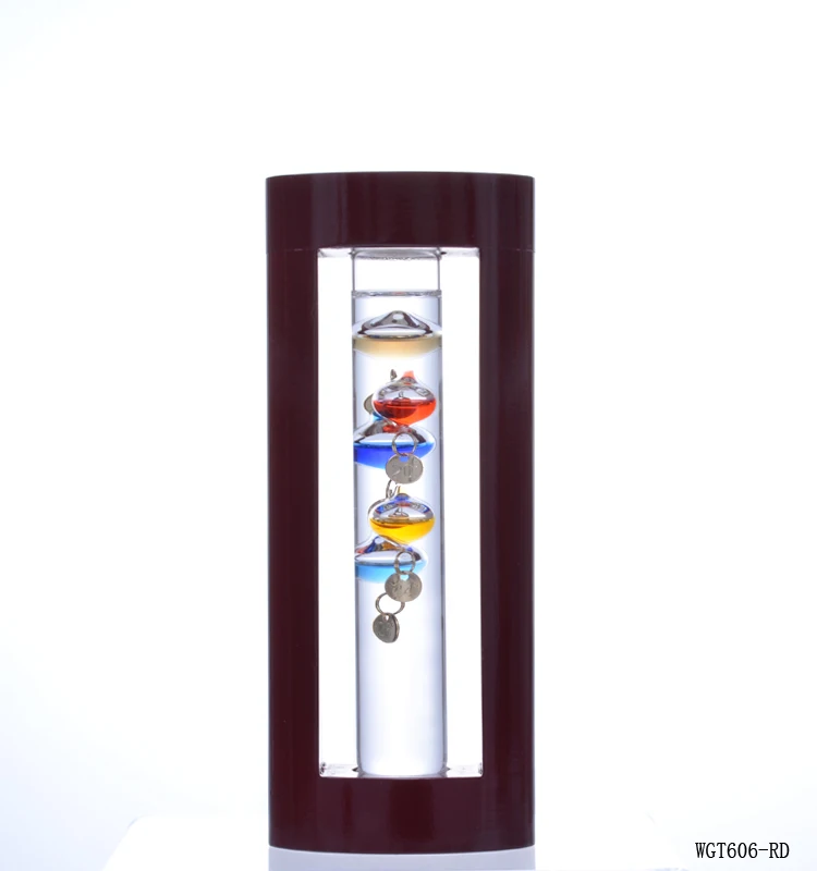 Домашний Настольный стеклянные украшения прогноз погоды дерево прогнозирования бутылка Галилео термометр для измерения температуры тела для дома и офиса