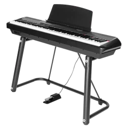 Flykeys Digital Electronic Piano 88 Keys Portable stage keyboard musical instruments upright piano FP6 with Iron stand
