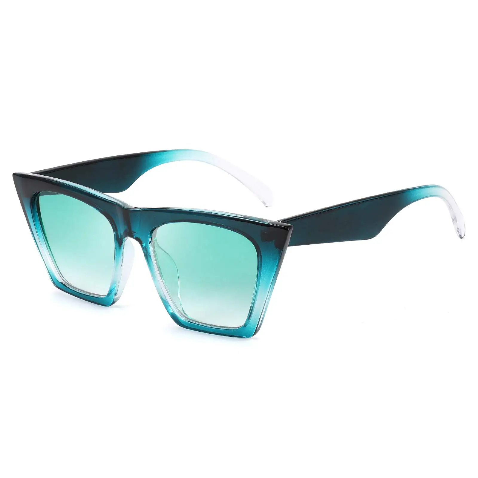 In Stock Square fashion Latest  Gradient color Womens Oversized sunglasses sun glasses 2022