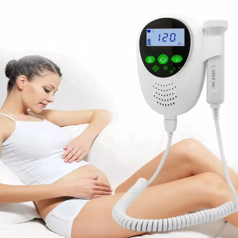 CE Approved LED display Gel Prenatal Safety Use Baby Heart Monitor Fetal Doppler