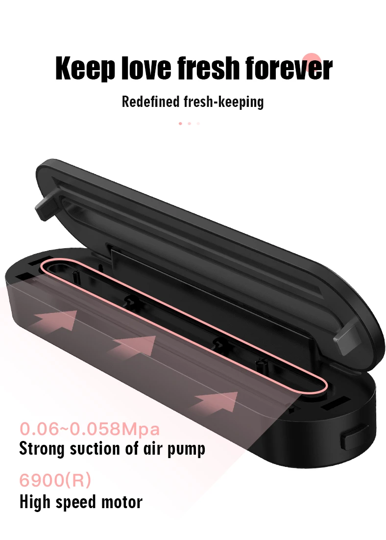 
2020 Household Mini Oem Home Kitchen Portable Mini Handheld Household Vacuum Food Sealers 