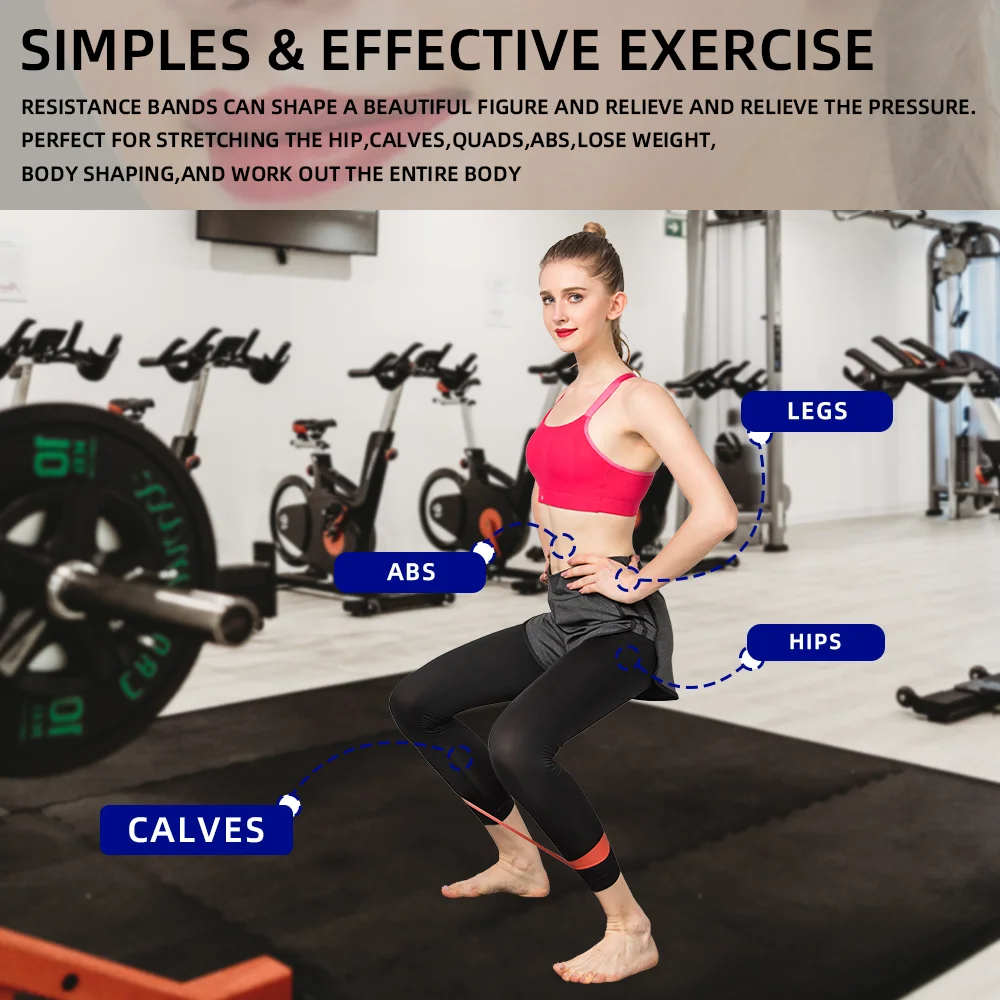 GEDENG 2024 New Design TPE Exercise Fitness Mini 12 Inch Resistance Elastic Band Fitness Loop Bands