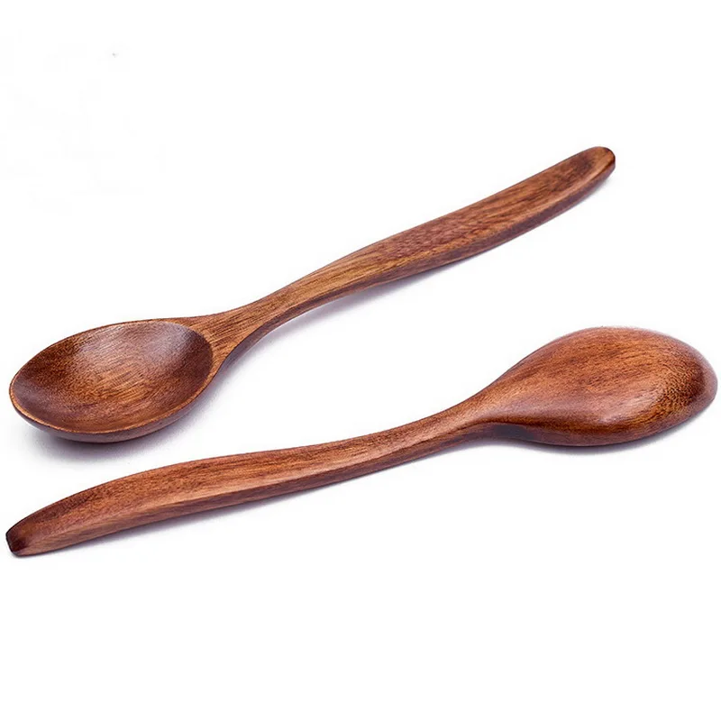 Wooden Tea coffee Spoon creative Tableware Milk honey Baby Dinnerware Size 18*4cm