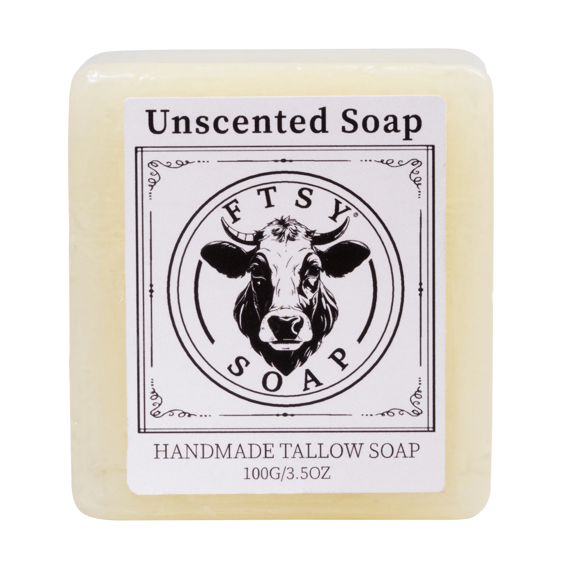 Customized Soap Bar Moisturizing Organic Handmade Natural Custom Honey Beef Tallow Soap For Sensitive Skin