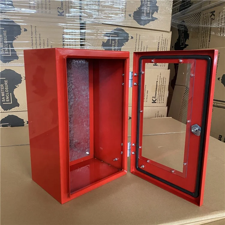 ip65 sheet electrical wall mounting metal enclosure box with window