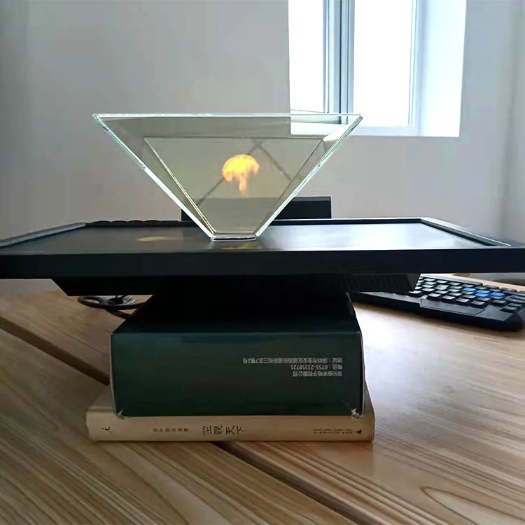 High Quality 3D Holographic Hologram Display Pyramid Suck Stand Projector For Android smartphone