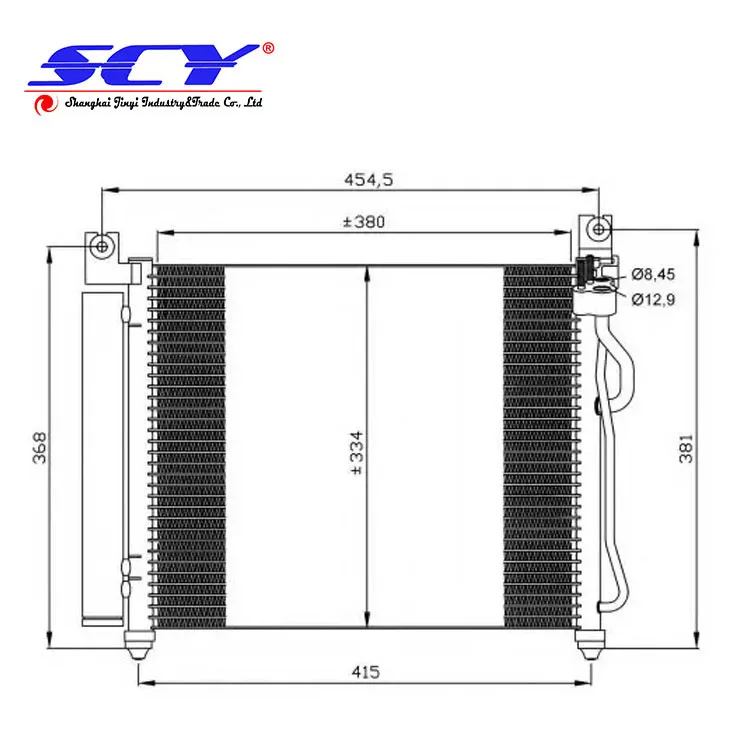 Новый AC конденсаторный подходит для KIA PICANTO 2004 9760607000 97606-07000 9460607000 94606-07000 9760607020 97606-07020