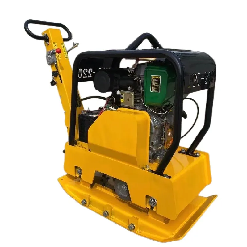 High quality Honda GX160 Road Plate Compactor Gasoline Reversible Vibrating Plate Compactor