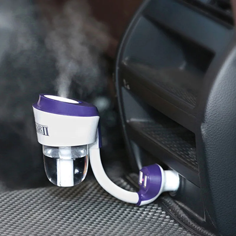 Dual USB Car Charger Essential Oil Car Diffuser Car Air Purifier And Humidifier