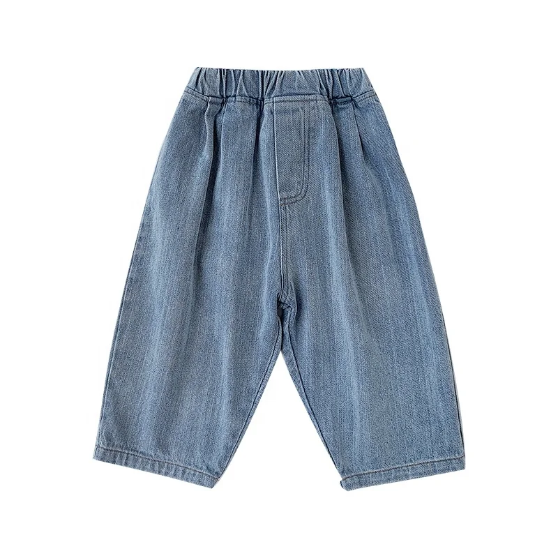 
X1526/Girls baby summer new wholesale high quality jeans pants clothes korean fashion loose girls pants 