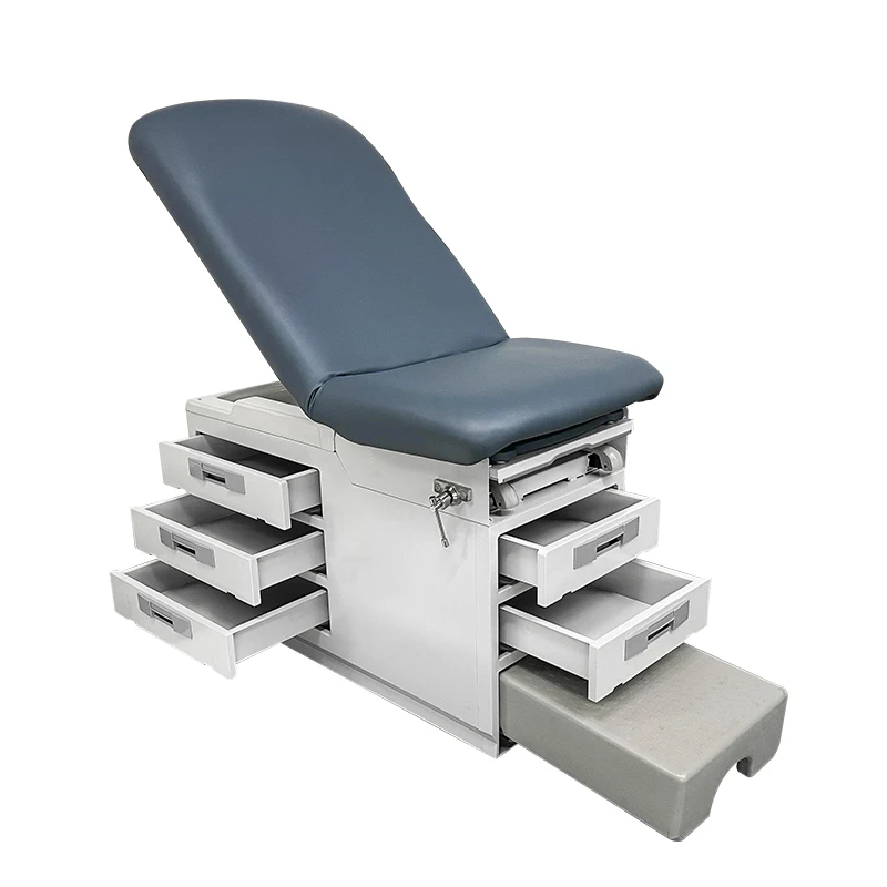 Gynecological Exam Table Adjustable Hospital Patient Examination Delivery Bed With Drawers