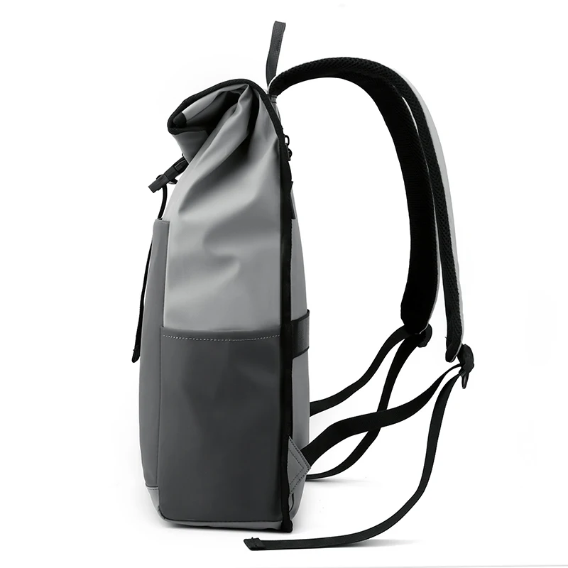 Wholesale Large Capacity Anti Theft Expandable Roll Top School Bag Waterproof Business Men Outdoor College Backpack