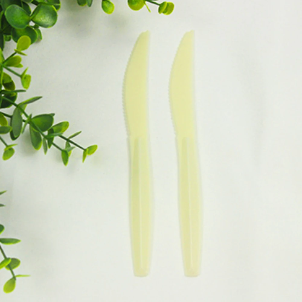Wholesale Cornstarch Biodegradable Disposable Cutlery Biodegradable Cornstarch Knife