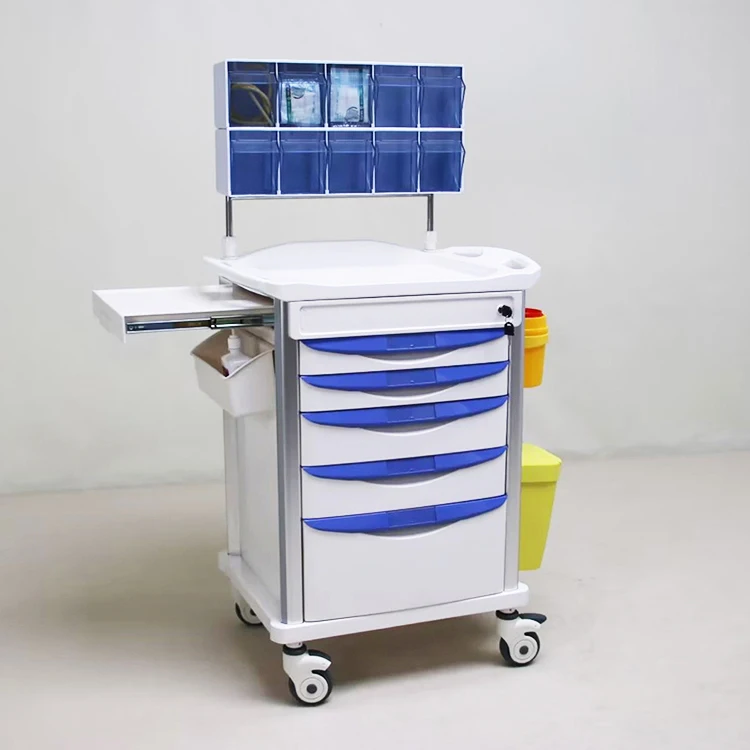 Professional Anaesthesia Cart Silent Operation Anesthesia Trolley Efficient Storage Anesthesia Cart For Medical Facilities