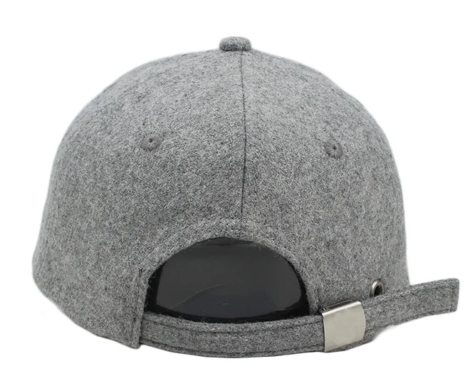 100% Wool Custom Logo 3D Embroidery Cap Wholesale