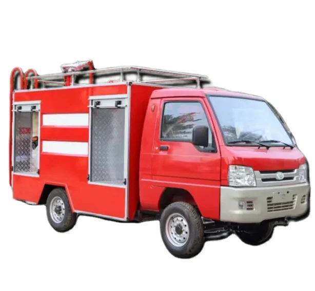 Flexible operation of small fire trucks, emergency sprinkler and rescue vehicles, property and community fire patrol vehicles