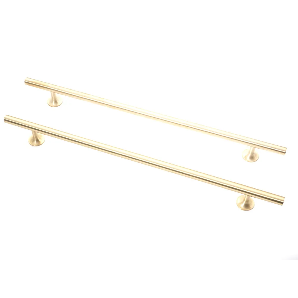 Brushed Gold Stainless Steel Hand Towel Horizontal Bar Wall Mounted Metal Bathroom Towel Rack Holder