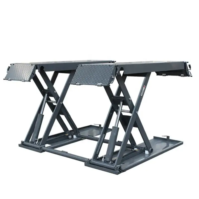 Hot selling 4T Hydraulic Scissor Car Lift auto repair use scissor lift full rise scissor car lift