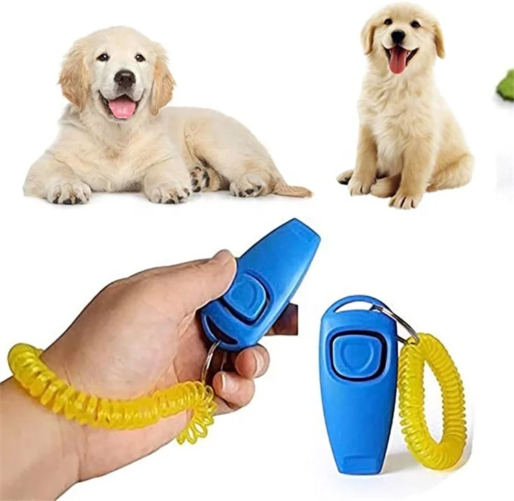 Лидер продаж на Amazon тренажер для домашних животных Clicker с пластиковым браслетом пружине обученные собаки помогут им развивать хорошие