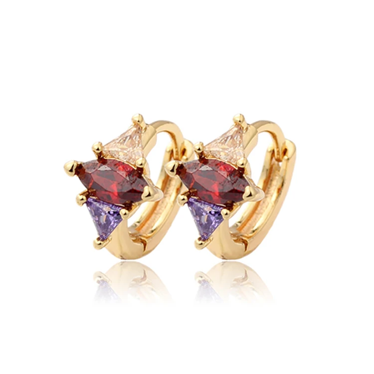 custom oem made in china cheap irregular plated bijouterie earring plated