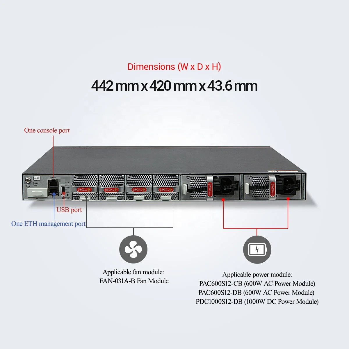 10 Гбит/с переключатель S6730-S24X6Q 24 сетевой порт гигабитный