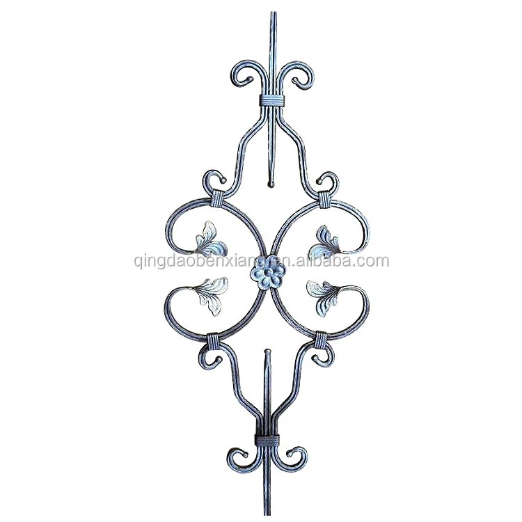 High Quality Powder Coated Wrought Iron Forged Baluster Modern Design for Hotel Application