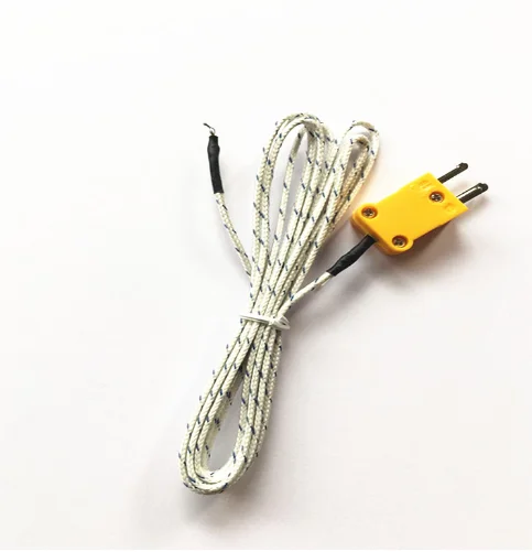 mineral insulated cable simple point probe k type thermocouple with plug