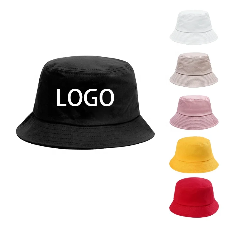 
High Quality Black Custom Women Fisherman In Bulk Bucket Hat 