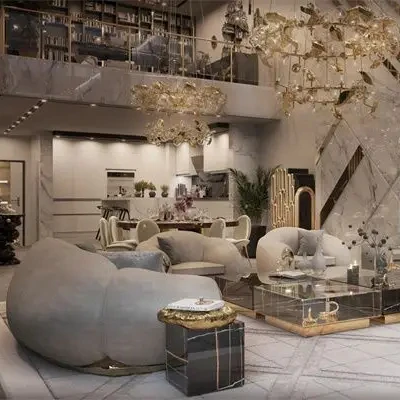 Nordic Minimalist Lounge Reception Sofa Leisure Sofa Model Room Reception Modern Double Person Fabric Sofa